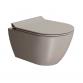 GSI Pura kompakt 50 v&aelig;gh&aelig;ngt toilet m/DualGlaze+ - Tortora