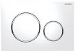 Geberit Sigma 20 Round betjeningsplade - Hvid/krom