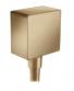 Hansgrohe FixFit Square slangeudtag - B�rstet bronze