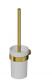 Gustavsberg Square toiletb�rste t/v�g - B�rstet messing