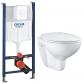Grohe Bau Rimless toiletpakke inkl. s�de m/softclose, cisterne og hvid betjening