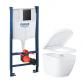 Grohe Euro kompakt Rimless toiletpakke inkl. s�de m/soft-close, cisterne og mat sort betjening