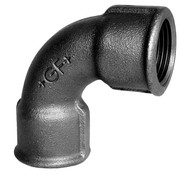 GF Sort kort bøjning - Muffe/Muffe - 1/2