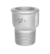 GF Galvaniseret forlængerstykke - Muffe/Nippel - 1/2