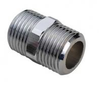 1/2" Brystnippel forkromet Messing Afzinkningsfri