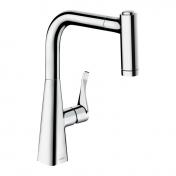 Hansgrohe Metris M71 220 k�kkenarmatur m/udtr�ksbruser - Krom
