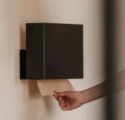 HeFe Vilnius papirdispenser - Mat sort