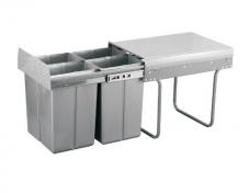 Affaldssystem m/4 stk 10 L spande - Gr�