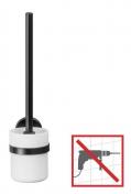 Wenko Pavia toiletb�rste til v�g - Mat sort - Skruefri