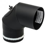 Metalbestos 100 mm 90º knærør m/ smig, renseklap og keramisk pakning Metalbestos 100 mm 90º knærør m/ smig, renseklap og keramisk pakning