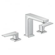 hansgrohe Metropol 110 3-huls h�ndvaskarmatur m/push-open bundventil - Krom