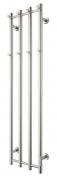 TVS Eldo 4 håndklædetørrer m/timer - 34,5x140 cm - Poleret rustfri stål
