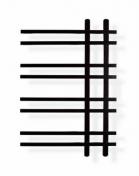 Svedbergs Vento håndklædetørrer - 55x80 cm - Sort