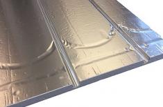 Altech gulvvarmeplade m/ vendespor og alu t/ 20 mm r�r - h�jde 25 mm