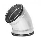 Lindab b&oslash;jning 45 grader 160mm