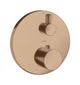 Axor Uno indbygningsarmatur - B�rstet r�dguld