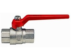 Kuglehane 1/2 med 2 muffer og langt h�ndtag