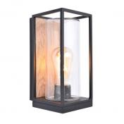 Lutec Tradition Flair udend�rslampe til v�g - Tr�look/Sort