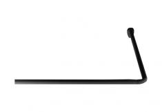 Ridder universal badeforhængsstang - 90 x 90 cm - Mat sort