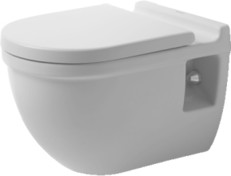 Duravit Starck 3 v�gh�ngt toilet (Siddeh�jde +5 cm) m/wonderglis