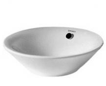 Duravit Starck 1 �53 fritst�ende bowlevask - Uden hanehul - Med overl�b