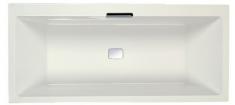 Strømberg Celsius badekar t/indbygning - 180 x 80 - 2 ryglæn - m/Carronite