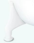 If� Bens�t bk-pro. Hvid plast. Til bkff fritst�ende badekar