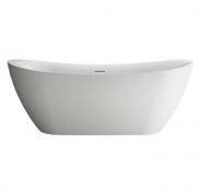 Kriss Noble fritst�ende badekar - Mat hvid