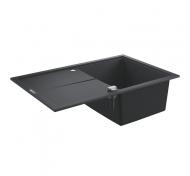 Grohe K400 køkkenvask m/afløbsbakke - Sort granit