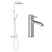 Damixa Iris komplet pakke til badev�relse - Krom