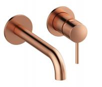 Damixa Osier armatur til indbygning i v�g - B�rstet kobber