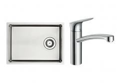 Lavabo DK480 k�kkenvask m/hansgrohe k�kkenarmatur i krom