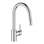 Grohe NEW Concetto k�kkenarmatur m/udtr�k og Dual spray - Krom