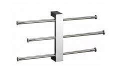 HeFe H�ndkl�deholder til v�g, 3 justerbare st�nger