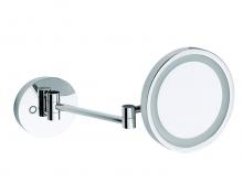 Kriss Athena makeupspejl t/v�g �20 m. 5x forst�rrelse og lys - Krom