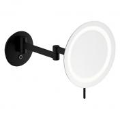 Damixa Zen make-up spejl m/lys og 5x forst�rrelse - Mat sort