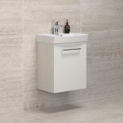 Dansani Mido møbelsæt 50 m/1 låge og Capella vask - Hvid mat