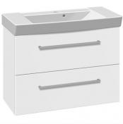 Dansani Mido+ 80 m�bels�t m/2 skuffer og Capella vask - Hvid mat