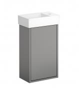 Gustavsberg Artic Small 33 m�bels�t - vask til venstre - Askegr�/hvid