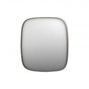 Sanibell Ink SP29 superellipse spejl m/ramme 80 x 80 cm - B�rstet rustfrit st�l