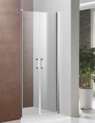 Nortiq dobbelt niched�r - Klar glas/krom - 90 cm