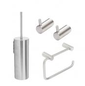 Cass�e tilbeh�rspakke til bad - B�rstet st�l