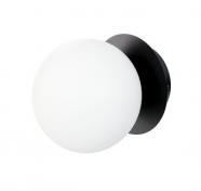 Cass�e Muro v�glampe - Hvidt glas/sort base