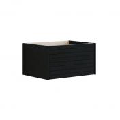 Dansani Luna Classic 60 sideskab m/skuffe og lameller - Eg noir