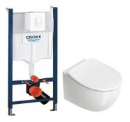 Catalano Italy newflush toiletpakke inkl. s�de m/soft-close, cisterne og hvid betjening