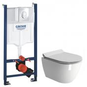 GSI Pura kompakt RIMless toiletpakke inkl. s�de m/softclose, cisterne og krom betjening