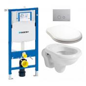 Lavabo Retro toiletpakke inkl. toilets�de inkl. cisterne og betjening i krom