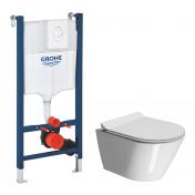 GSI Kube X kompakt 50 toiletpakke inkl. s�de, cisterne og betjening i hvid