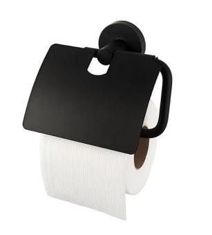 Kosmos toiletpapirholder m/l&aring;g - Mat sort