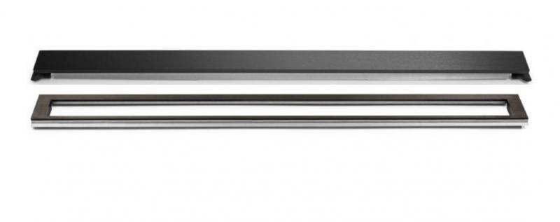 Unidrain afl&oslash;b 900 mm/10 mm ramme - B&oslash;rstet sort